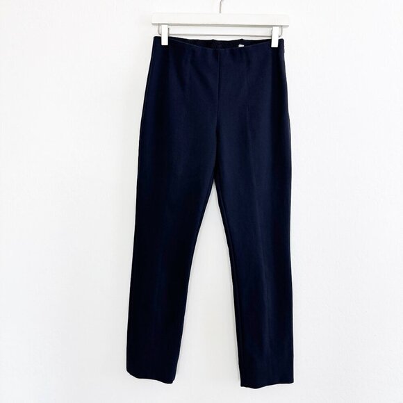 Vince Stitch Front Seam Ponte Legging Split Hem Pants Work Office Blue Small - Picture 3 of 12